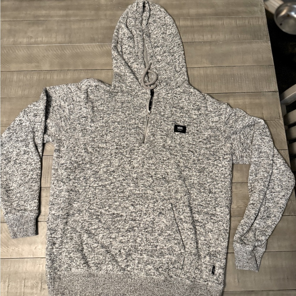 Vans 1/4 Zip Hooded Sweatshirt, Sz. Small